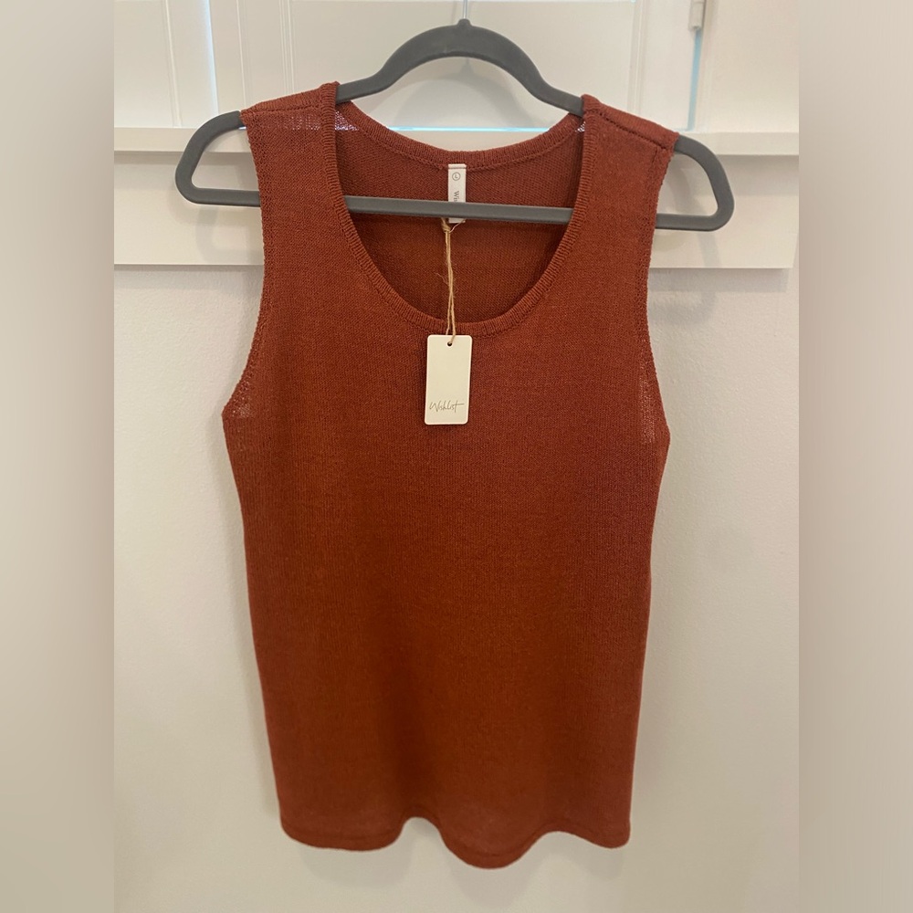Wishlist Knit Tank in Burlwood - LARGE NWT